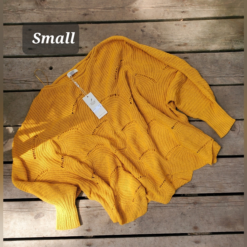 NWT Mustard Boutique Oversized Sweater
